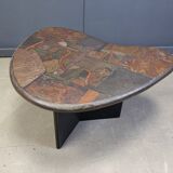 Table basse en forme de boomerang par C. Kneip, années 1990