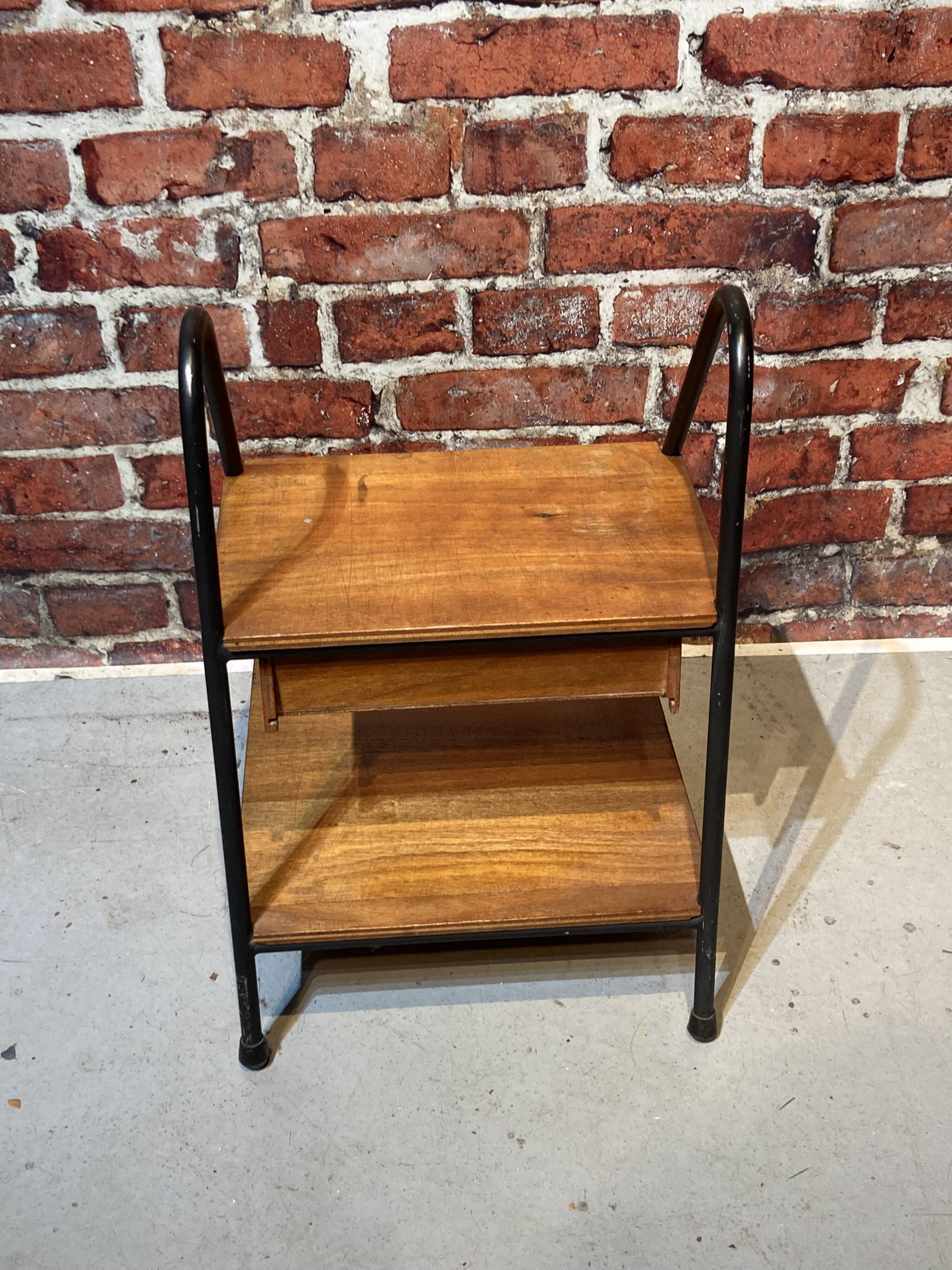 Bedside table with one drawer and two shelves