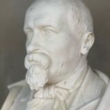 Buste en marbre de Carrare blanc statuaire, vers 1880