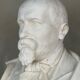 White Carrara marble bust, circa 1880.