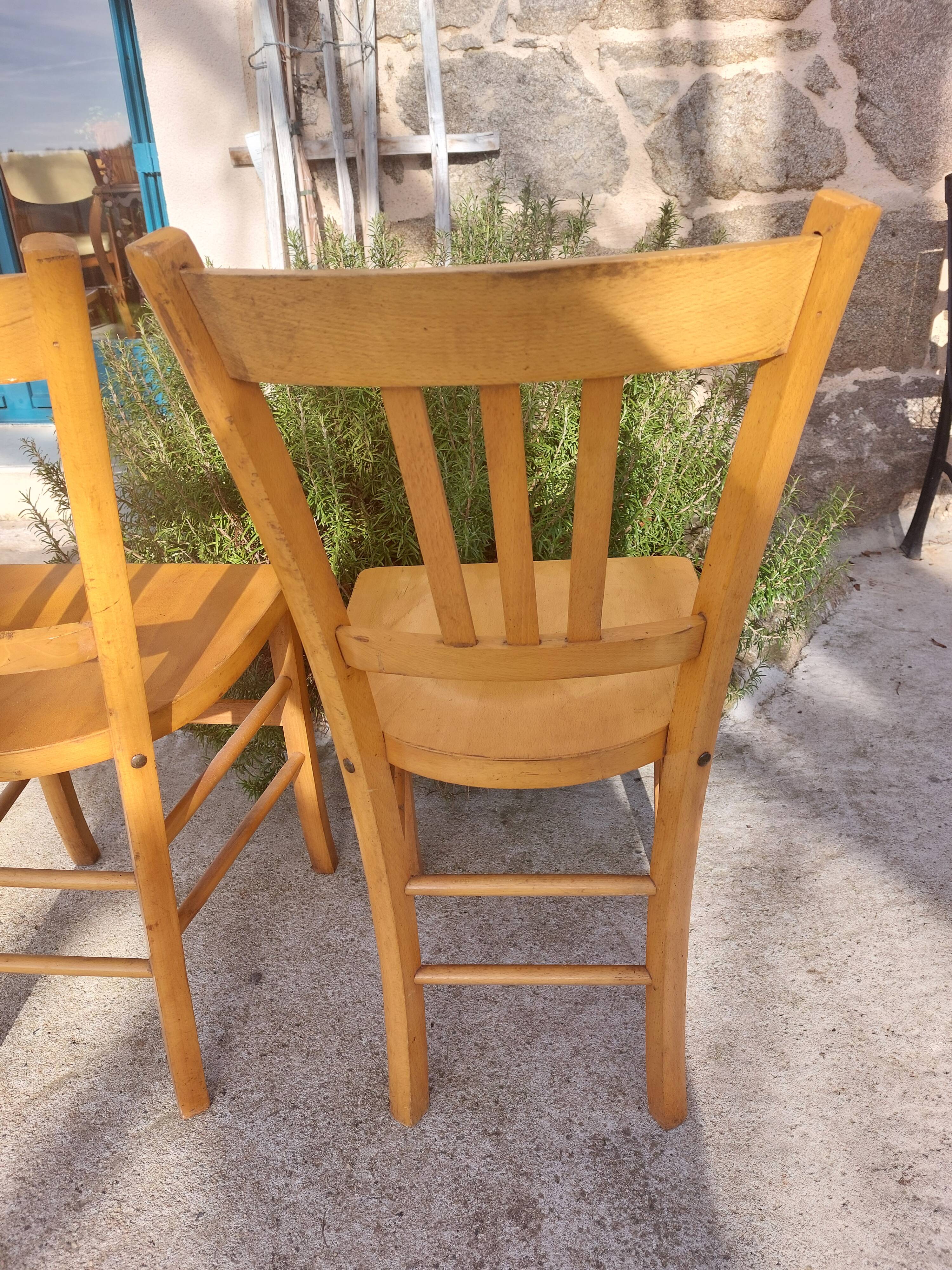 pair of Luterma style bistro chairs