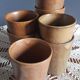 8 tasses en grès de Digoin 1970