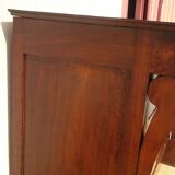 Antique solid walnut chest of drawers with scrolls