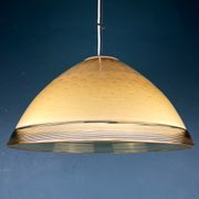 Yellow murano glass pendant lamp Vetri Murano Venezia Italy 1970s