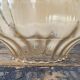 Vintage suspension lamp in gold glass