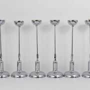 Adjustable suspended luminaire in the style of Gino Sarfatti 4, Gebr. Cosack, Germany, 1970s.