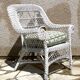 Vintage rattan kids garden armchair