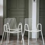Trio of Rio Emu style metal chairs from the 60s