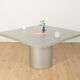 Table à manger Quadrondo, Erwin Nagel, Rosenthal, Argent
