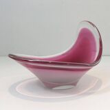 Freeform colored crystal bowl