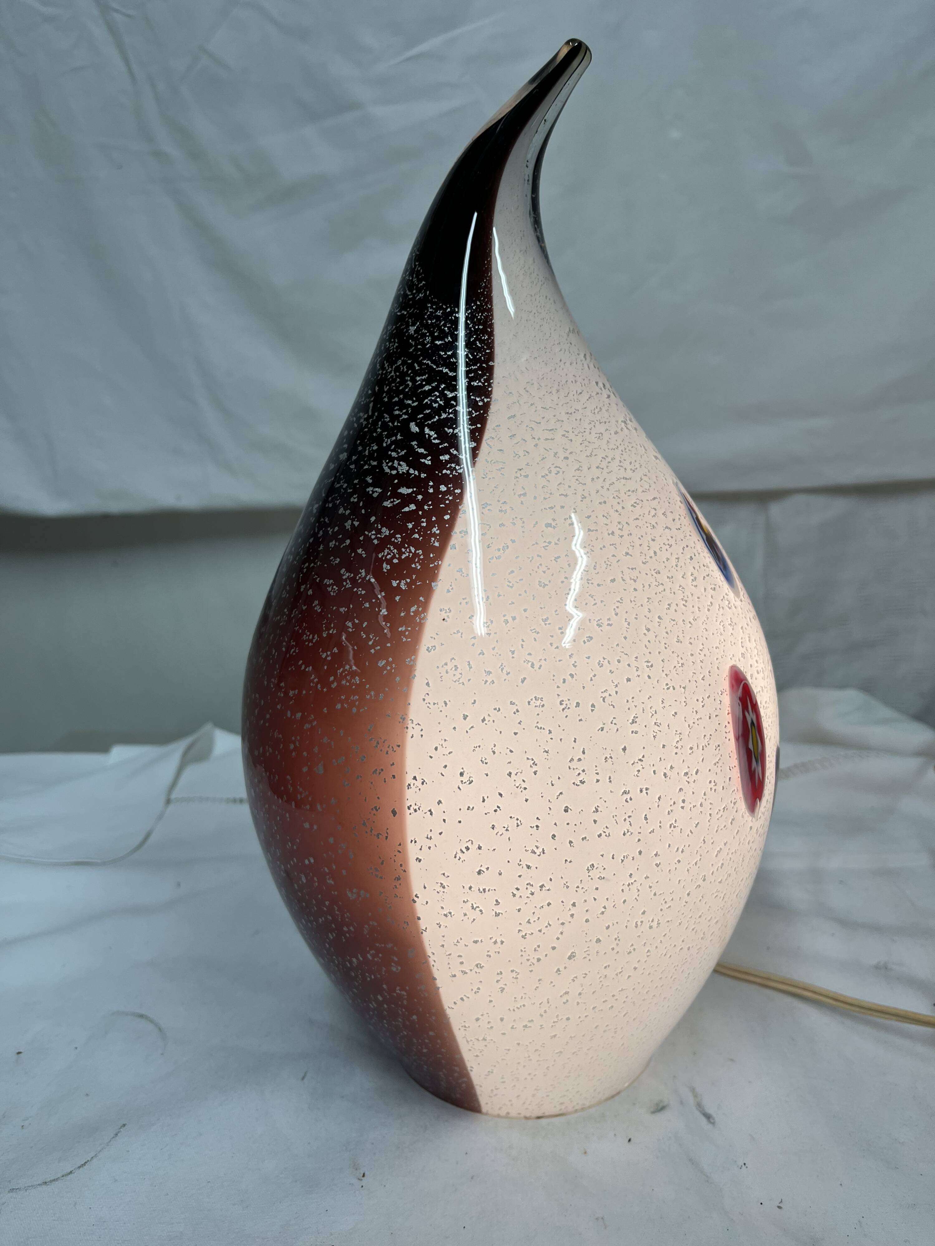 Murano glass drop lamp design from the 70s