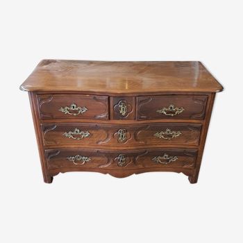 Walnut Regency chest of drawers