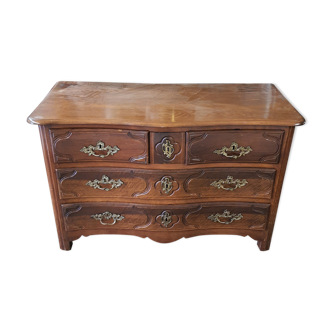 Walnut Regency chest of drawers