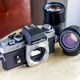 Minolta XE-5 + MC rokkor PG 50mm F1.4 + MC tele rokkor PG 135mm F2.8