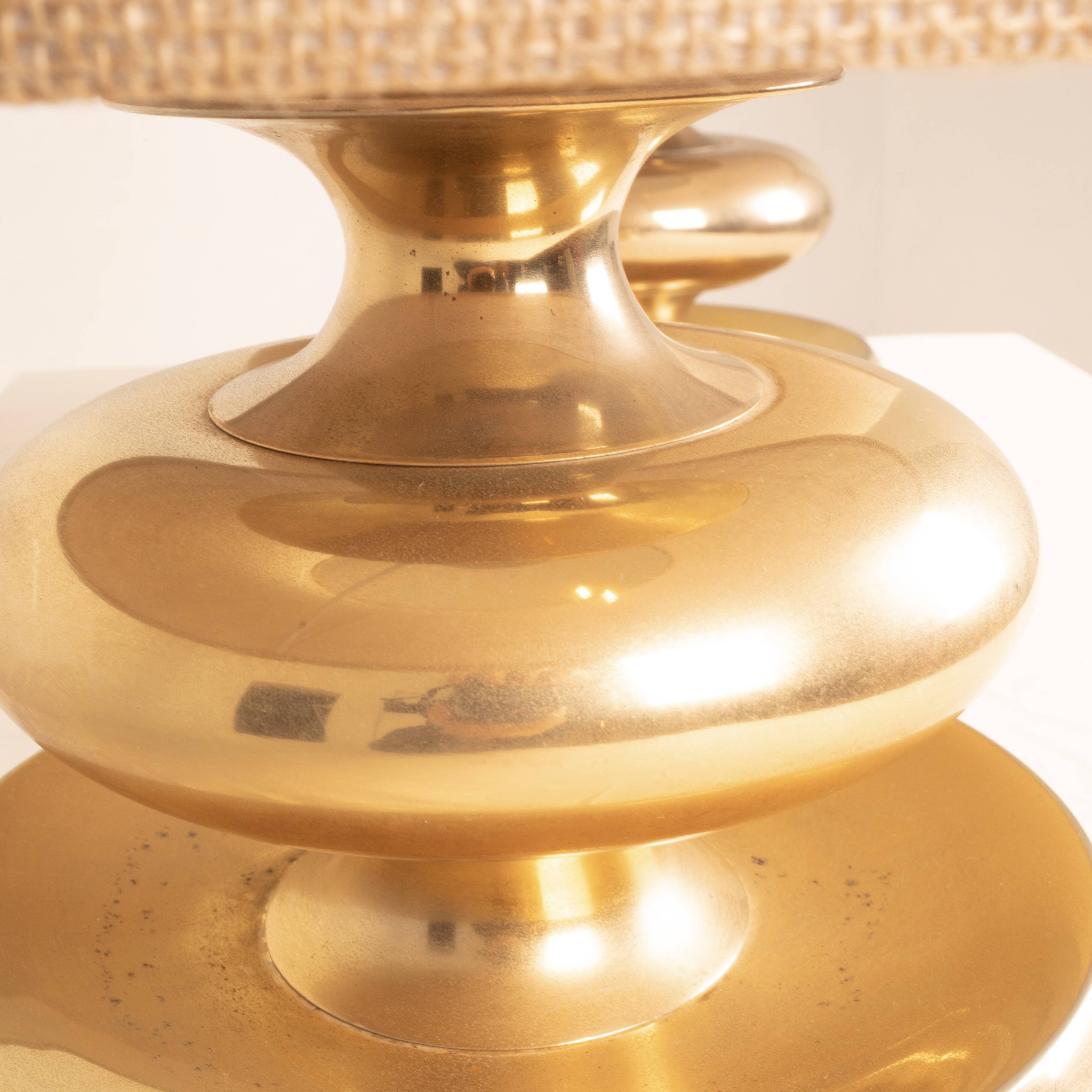 Pair of C-363 Lamps 24K Gold Edition by Luci Italia, 1970