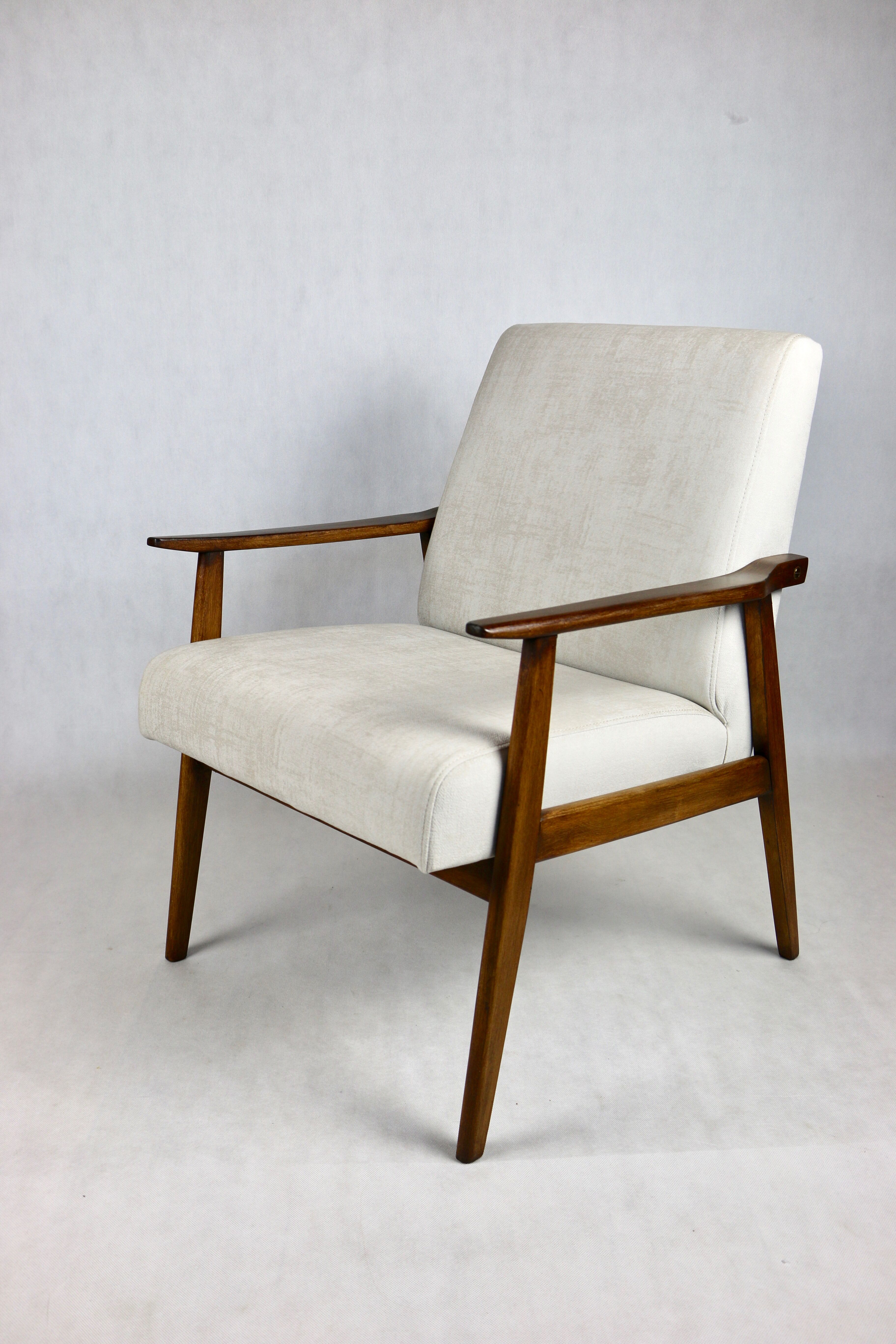 Fauteuil beige vintage, années 1970
