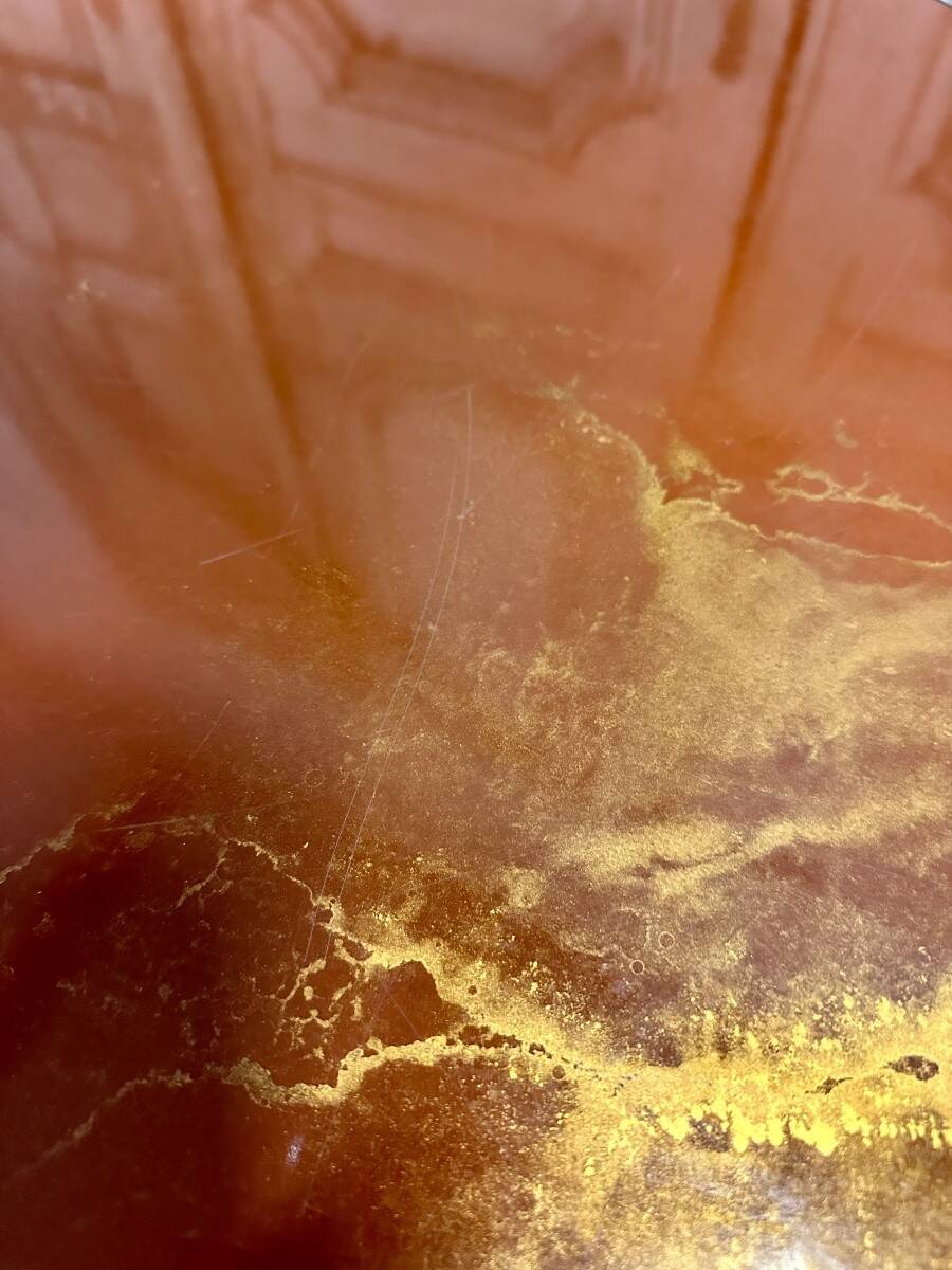 Guy Lefèvre coffee table for Maison JANSEN, imitation lacquer top, circa 1970.