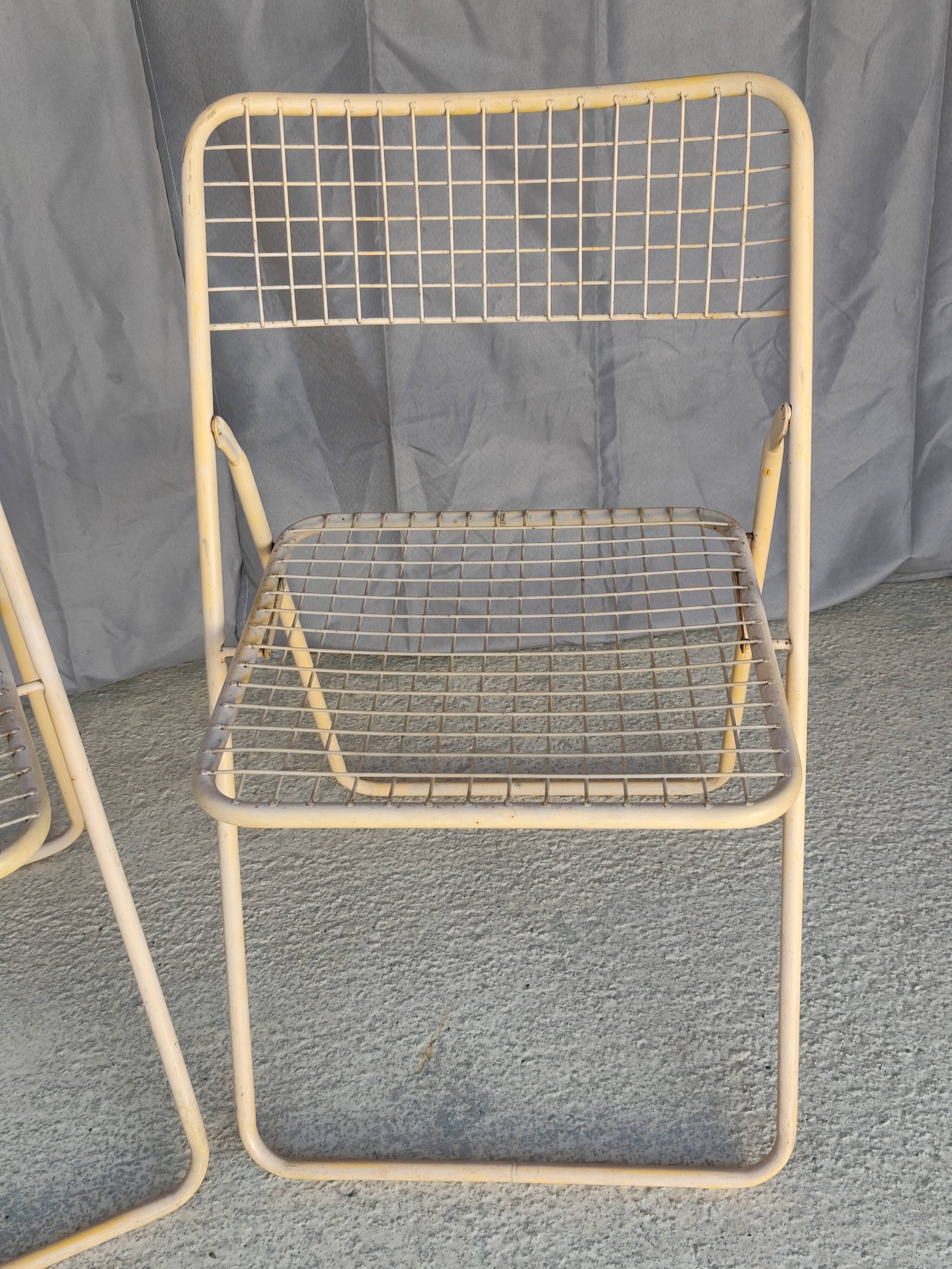 Pair of vintage folding chairs by Niels Gammelgaard