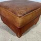 Leather pouf