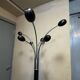 Italian design coat rack – Chrome metal and black lacquer – 1960s-1970s