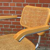 Set of 4 Cesca chairs model B64 with armrests Cesca Marcel breuer design