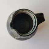 Glazed ceramic pitcher Signature identified signed Sceugau Coliutu