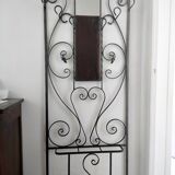 Wrought iron coat rack