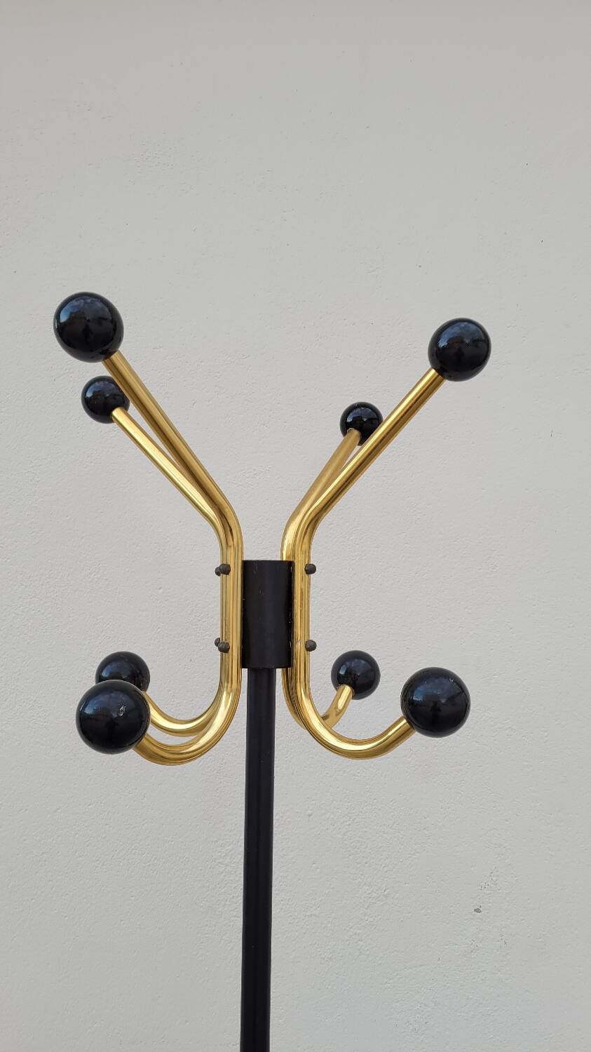 Vintage Parrot Coat Rack with balls 1950s design