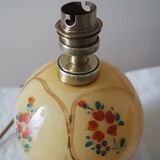 Old lamp foot ball to pose / table / bedside / side glass – floral print