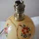 Pied de lampe boule à poser de table de chevet d’appoint en verre – impression florale e