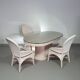 Pensil reed / Split reed table / 3 × chair / dining set