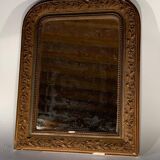 Miroir louis philippe, cadre bois sculpté doré