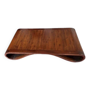 table basse ethnique - massif bois