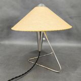 Helena Frantova Mid-Century Table Lamp, Chrome and Paper, 1960s