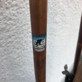 Vintage skis with poles