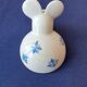 Salt cellar or porcelain salt shaker. Zoomorphic figurine of a mouse.