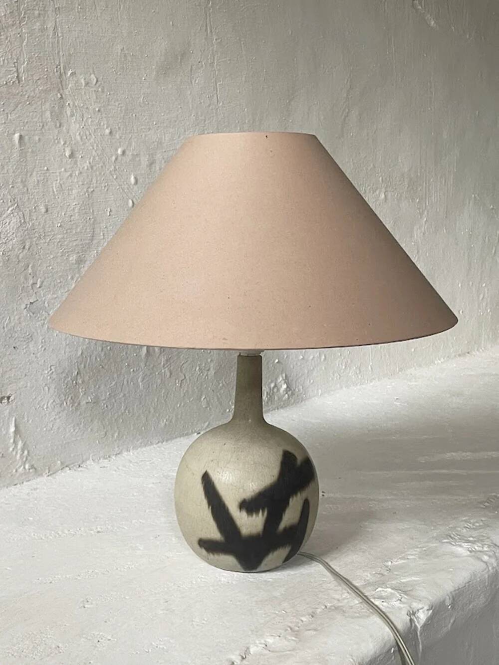 Ceramic table lamp by Eigil Hinrichsen, Denmark 1960s
