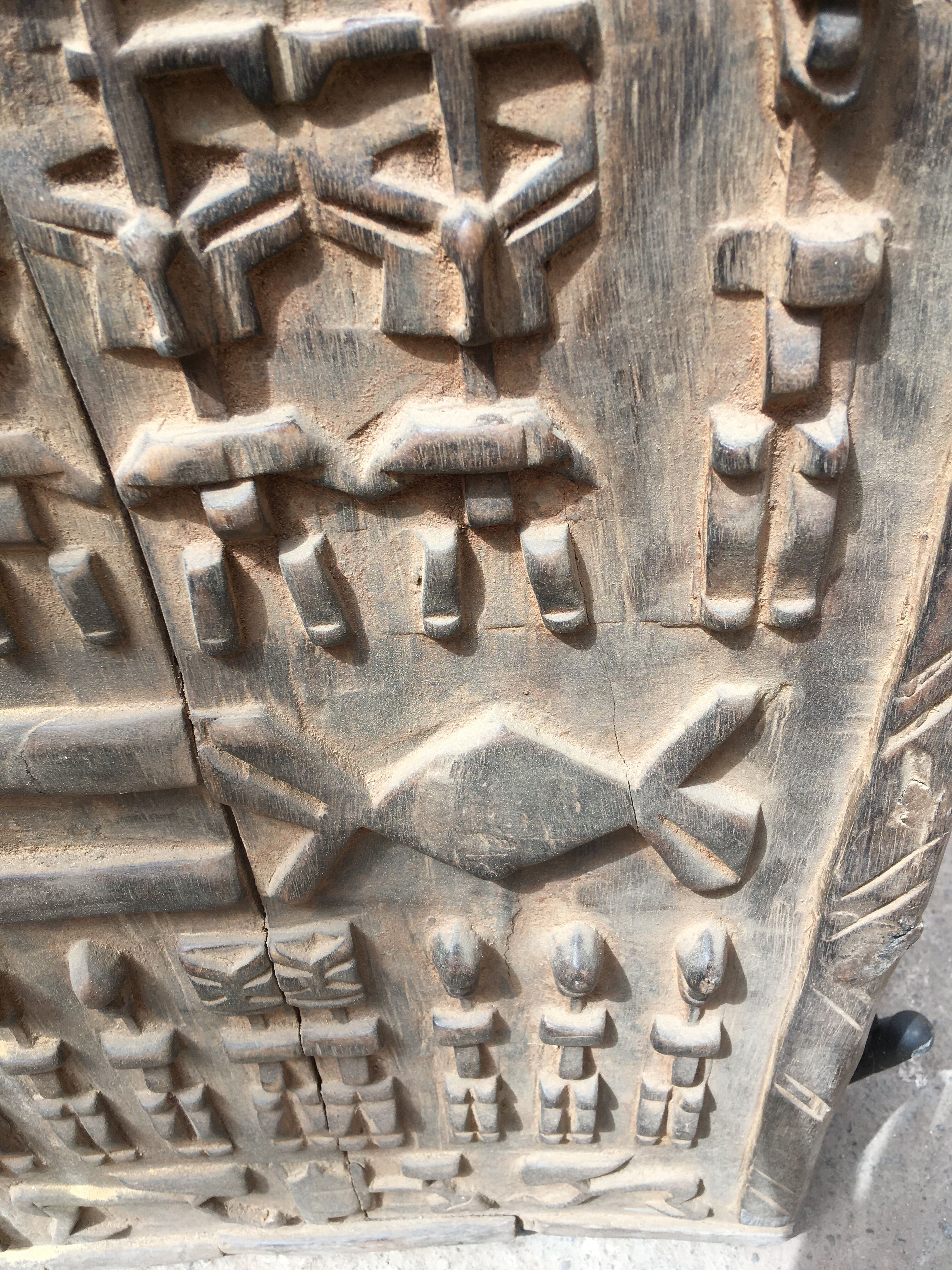 Authentic malian gate of dogon - african art - vintage