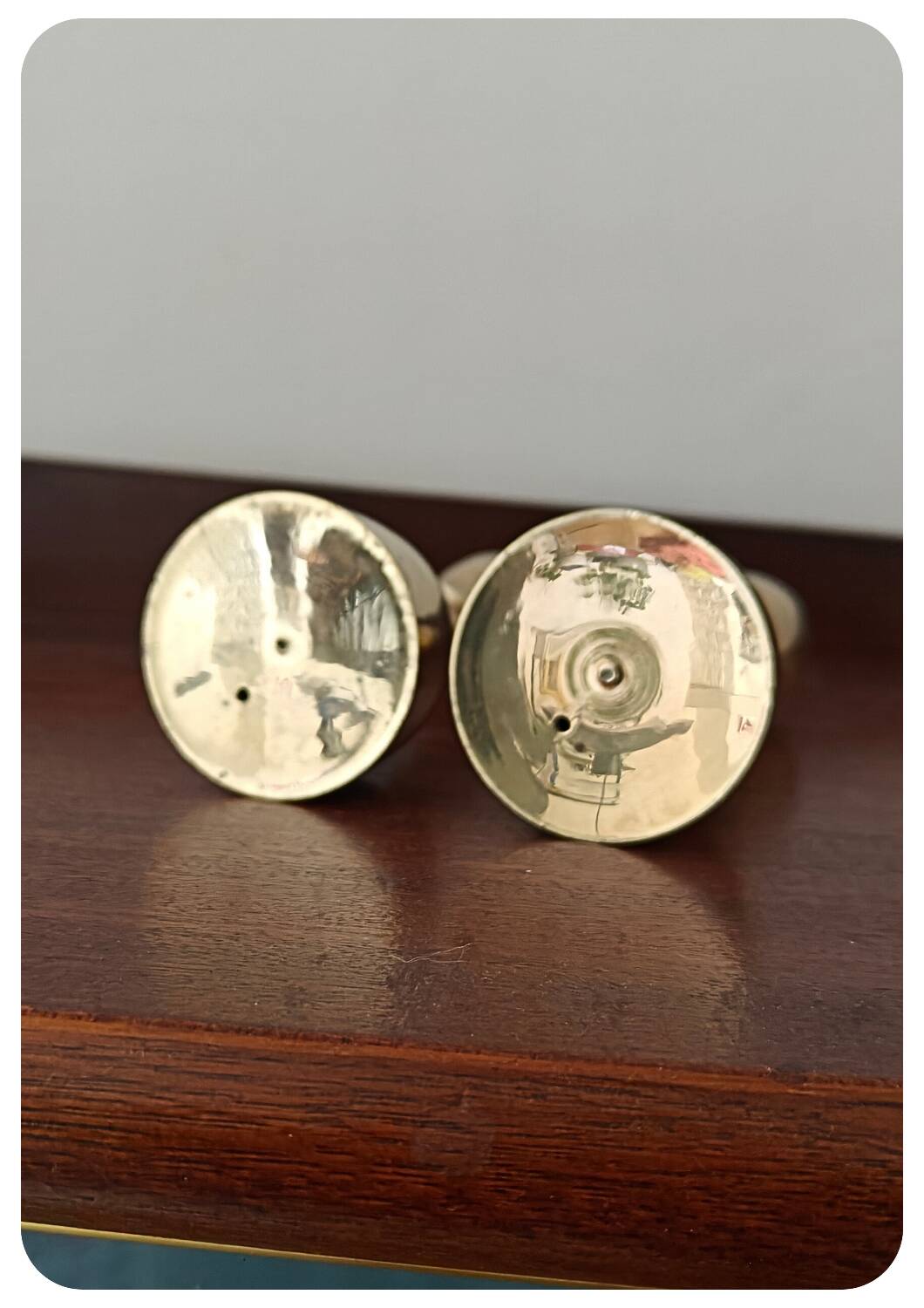 Vintage Solid Brass Candle Sticks - set of 2