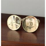 Vintage Solid Brass Candle Sticks - set of 2