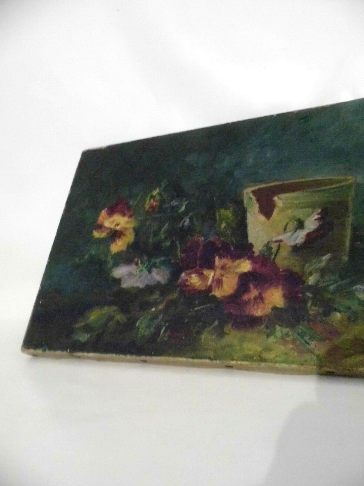 Oil on canvas late 18th school Barbizon still life