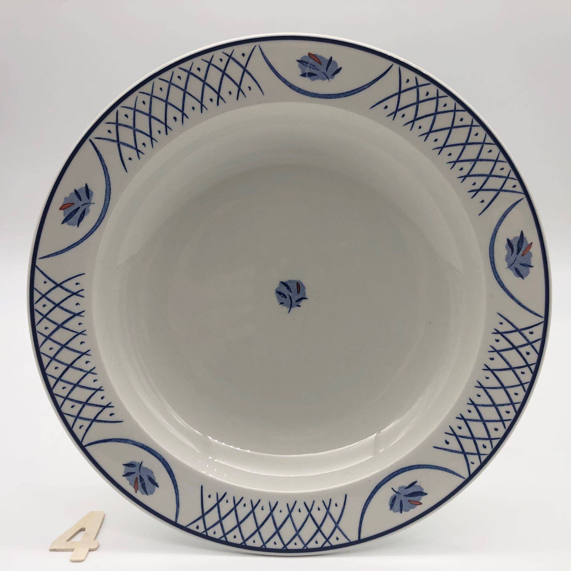 6 Hollow plates stamped "Barton-Made in England"