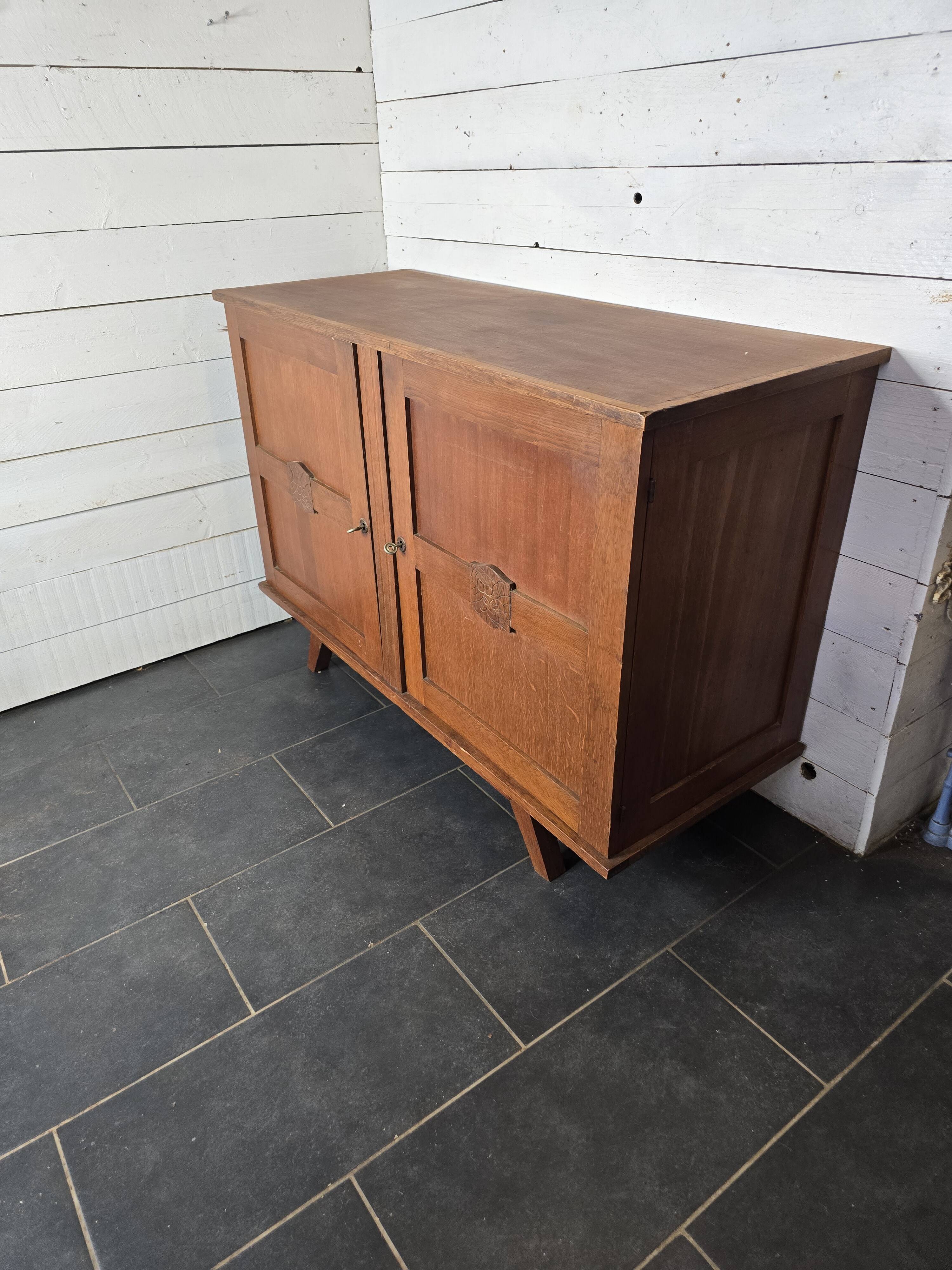 Vintage oak sideboard from the 60s