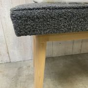 Scandinavian bench grey curls