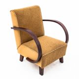 Art Deco armchairs, designed by J. Halabala, Czech Republic, 1930s.