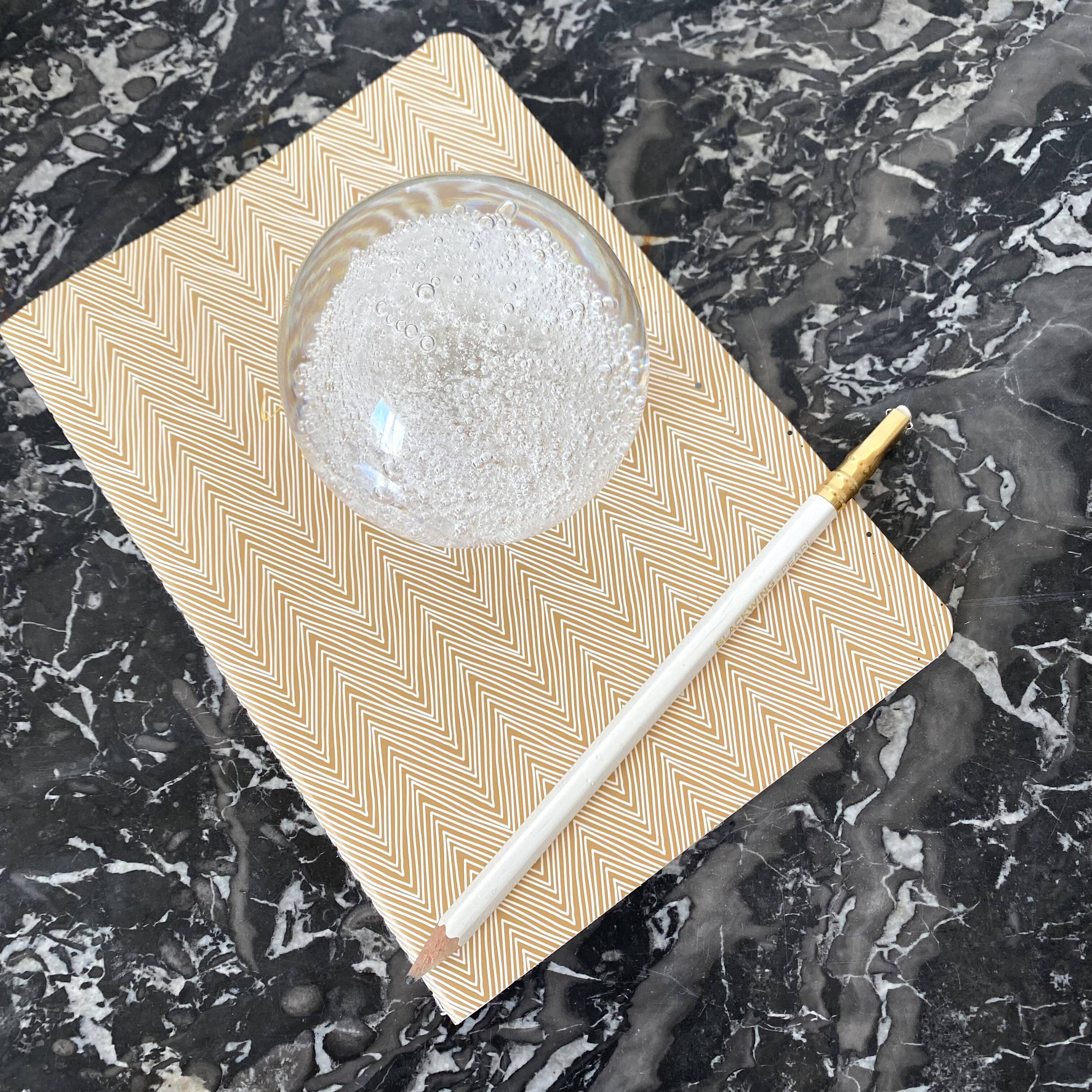 Boule de sulfure, presse papier verre de Murano