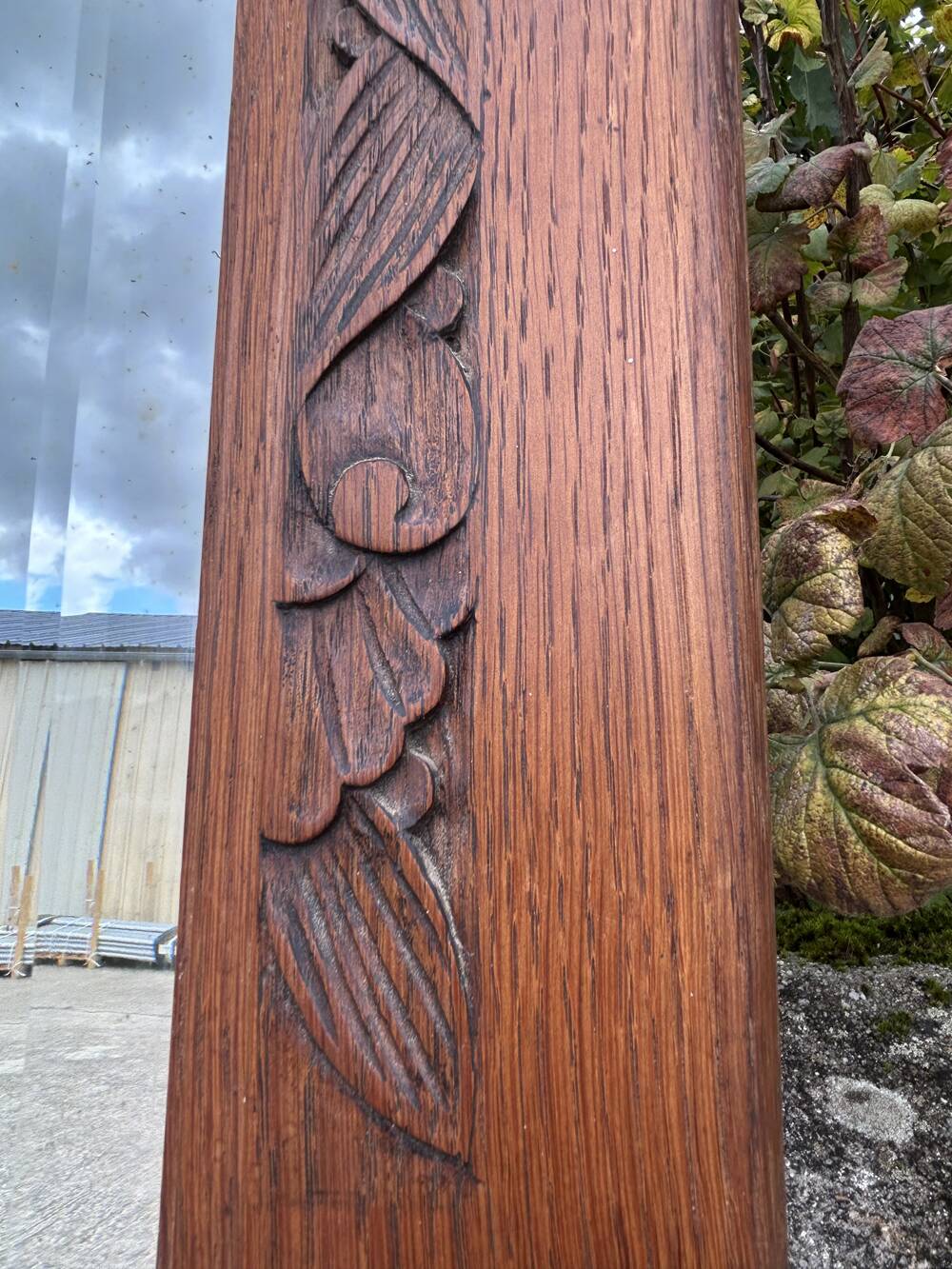 Large vintage wardrobe door mirror, 1930s.