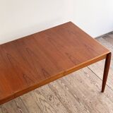 Mid-Century Modern Danish Dining Table in Teak by H.W. Klein for Bramin, Extendable, 1960