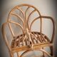 High bar rattan stool