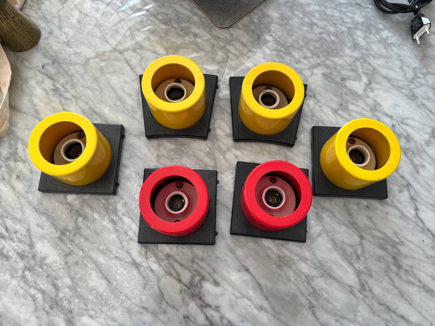 Suite de 6 appliques tivoli